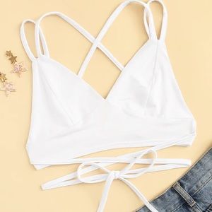 Wrap aroundcropped tank 10/10 condition never worn